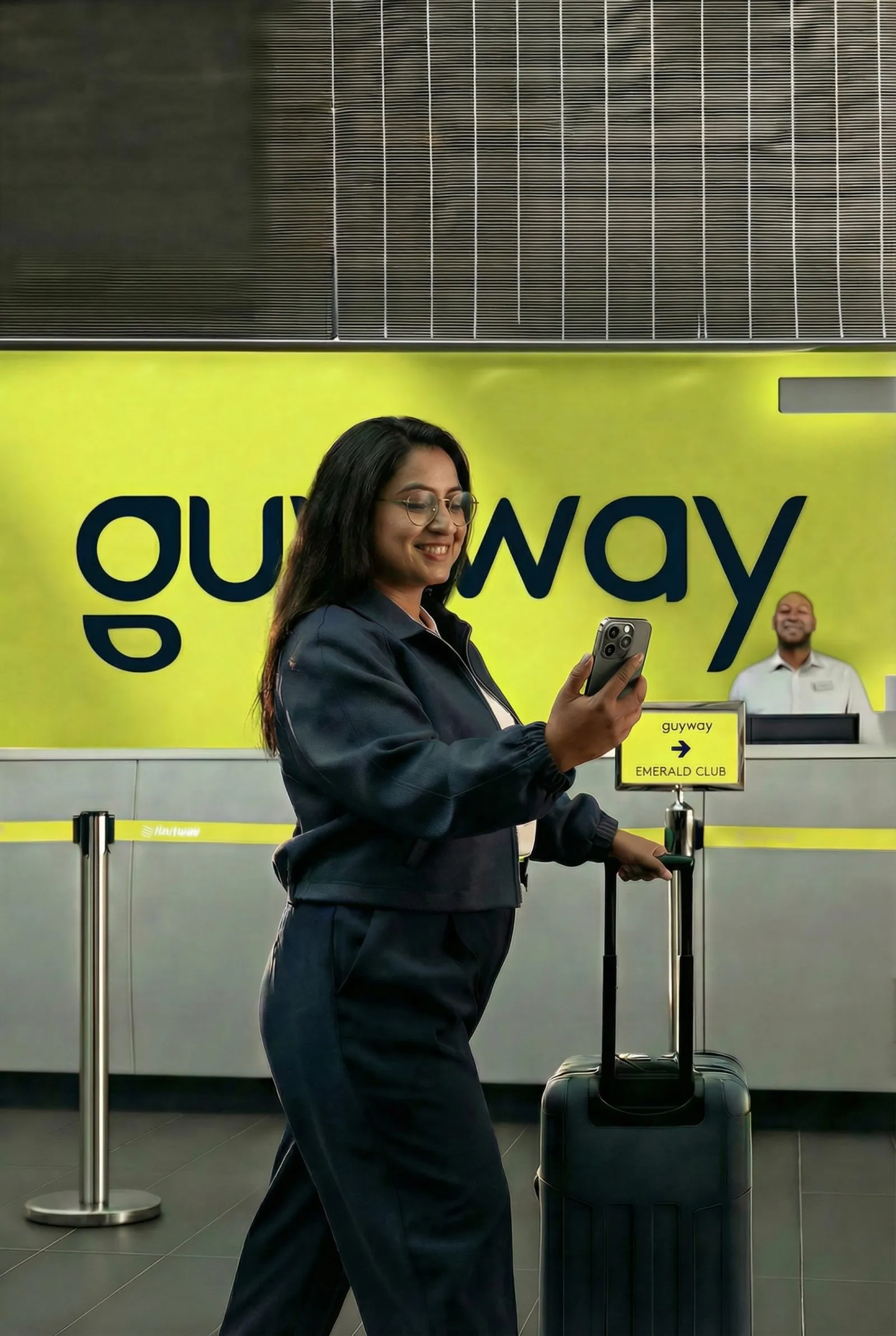GuyWay check-in counter at Cheddi Jagan International Airport